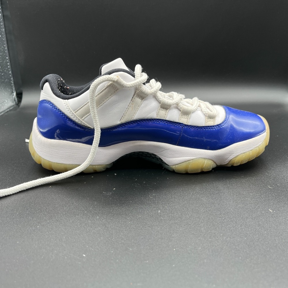 Air Jordan 11 Retro Low AH7860-100 Mens 10 Sneaker White Blue Basketball Shoes